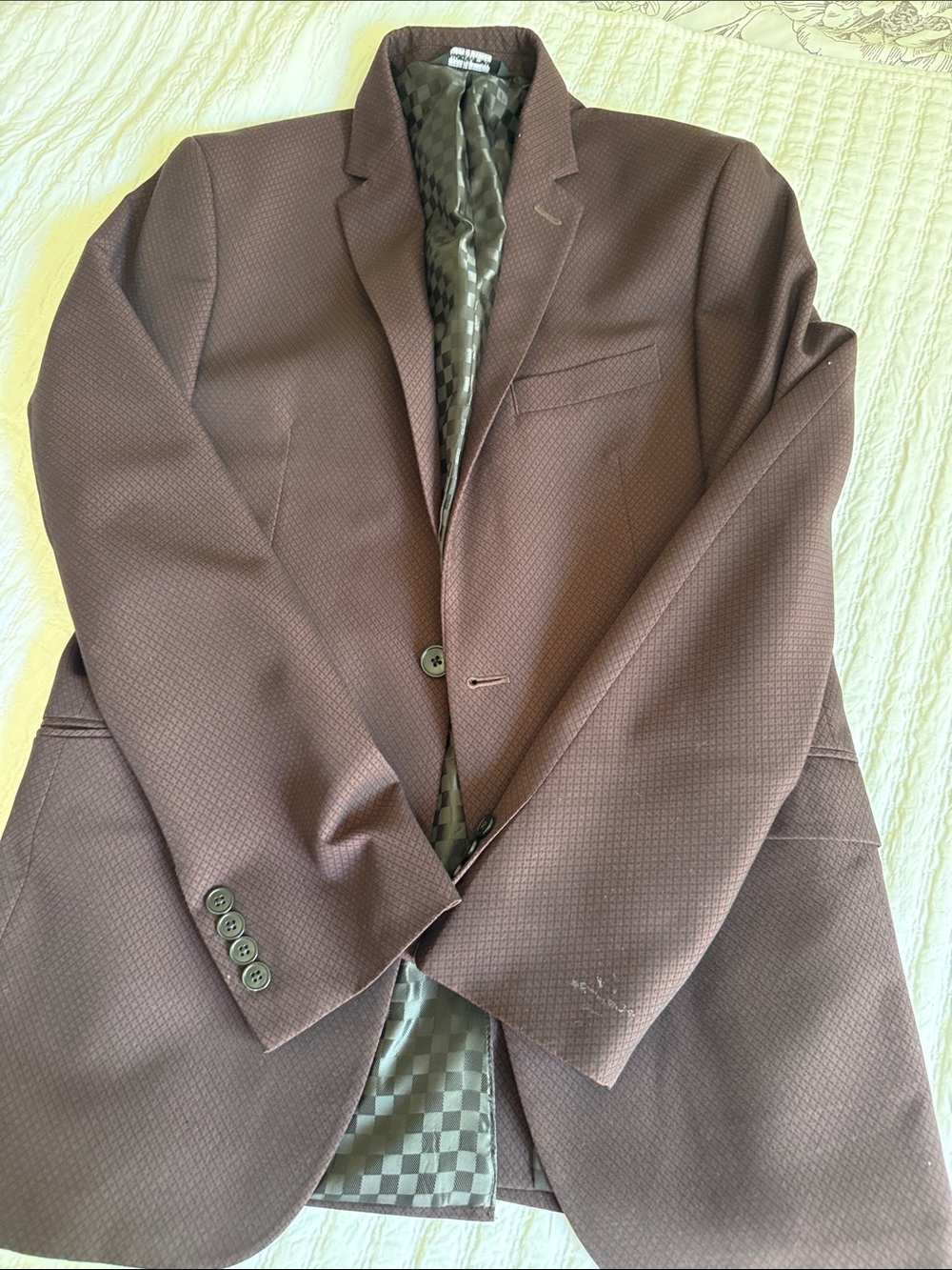 Structure Men's Textured Brown Sport Coat